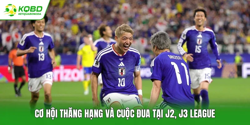 Cơ hội thăng hạng và cuộc đua tại J2, J3 League